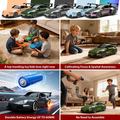 【Xmasgifts RC Cars】1:24 Scale Porsche Drift Car