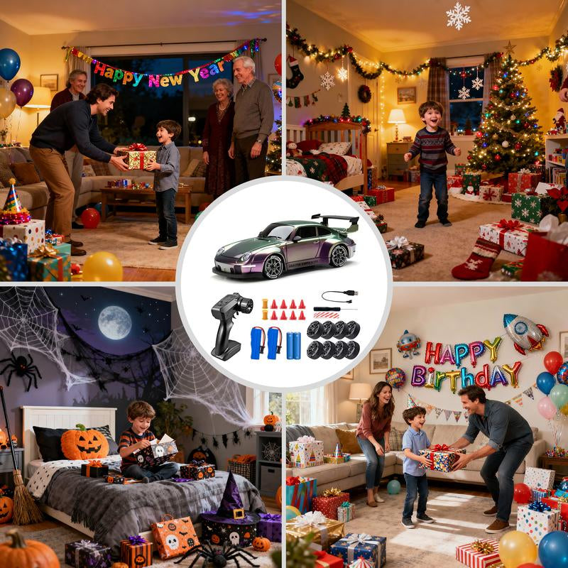 【Xmasgifts RC Cars】1:24 Scale Porsche Drift Car